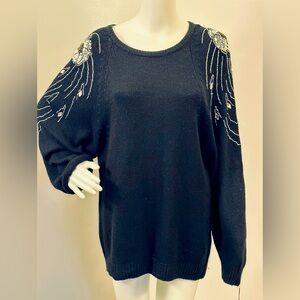Vintage Karen Scott Sequin Sweater Size M